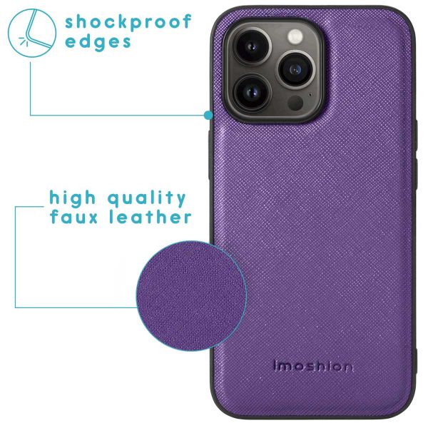 imoshion Luxuriöse Portemonnaie-Klapphülle iPhone 13 Pro - Violett