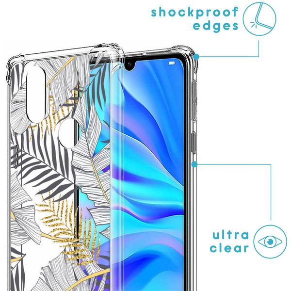 imoshion Design Hülle mit Band für das Huawei P30 Lite - Glamour Botanic