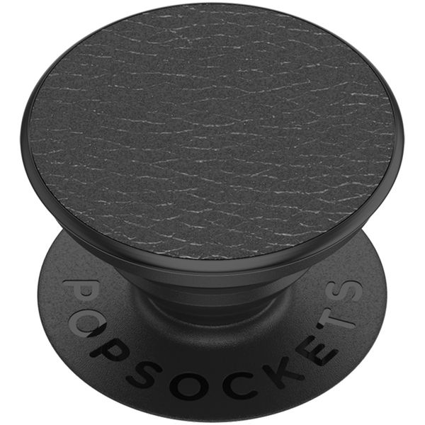 PopSockets PopGrip - Abnehmbar - Pebbled Vegan Leather Black