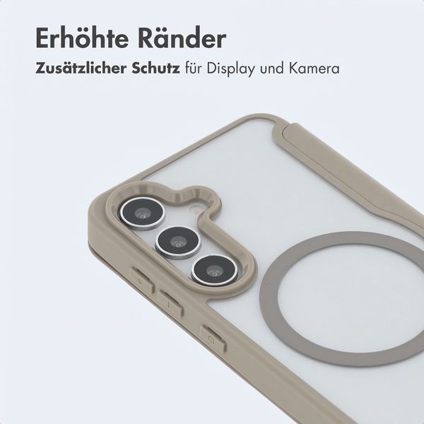 imoshion Transparente Bookcase mit MagSafe Samsung Galaxy S25 / S24 - Beige