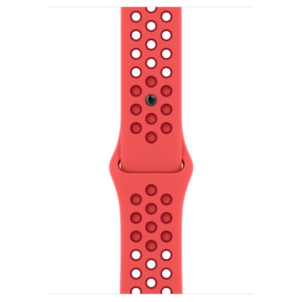 Apple Nike Sport Band für das Apple Watch Series 1 bis 10 / SE / Ultra (2) (44/45/46/49 mm) - Bright Crimson / Gym Red