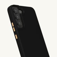 Selencia Rivièra Backcover mit MagSafe mit abnehmbaren Haken Samsung Galaxy S22 - Velvet Black