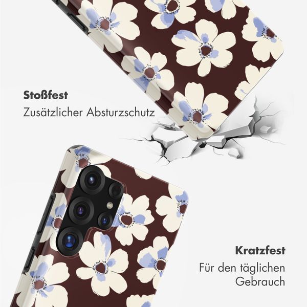 Selencia Vivid Back Cover Samsung Galaxy S25 Ultra - Choco Flower Pop