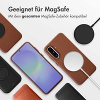 Accezz MagSafe Leather Backcover Samsung Galaxy A36 / A56 - Kaffeebraun