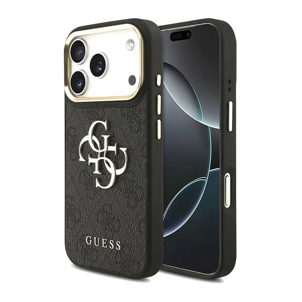 Guess 4G Metal Logo Back Cover Apple iPhone 18 Pro Max / 17 Pro Max - Black