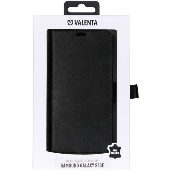 Valenta Klapphülle Classic Luxe Schwarz für Samsung Galaxy S10e