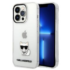 Karl Lagerfeld Hardcase Backcover Choupette für das iPhone 14 Pro Max - Transparent