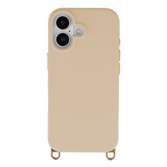 Selencia Rivièra Backcover mit MagSafe mit abnehmbaren Haken Apple iPhone 16 - Milky Latte