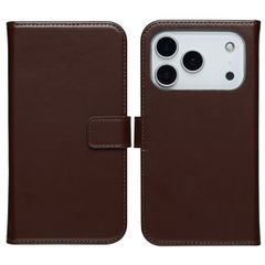 Selencia Echtleder Klapphülle Apple iPhone 17 Pro Max - Braun