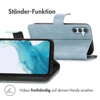 imoshion Luxuriöse Klapphülle Samsung Galaxy A54 (5G) - Hellblau
