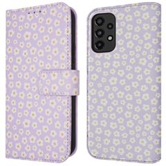 imoshion Design Klapphülle Samsung Galaxy A33 - White Daisy