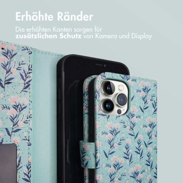 imoshion Design Klapphülle Apple iPhone 12 (Pro) - Blue Flowers