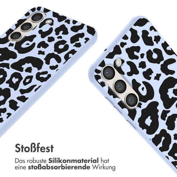 imoshion SilikonHülle design mit Band Samsung Galaxy S23 Plus - Animal Lila