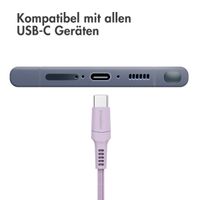 imoshion Braided USB-C-zu-USB Kabel - 1 Meter - Lila