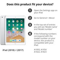 360° drehbare Klapphülle Apple iPad 6 (2018) 9.7 Zoll / iPad 5 (2017) 9.7 Zoll - Schwarz