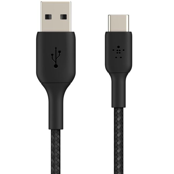 Belkin Boost↑Charge™ Braided USB-C-zu-USB-Kabel - 2 Meter - Schwarz