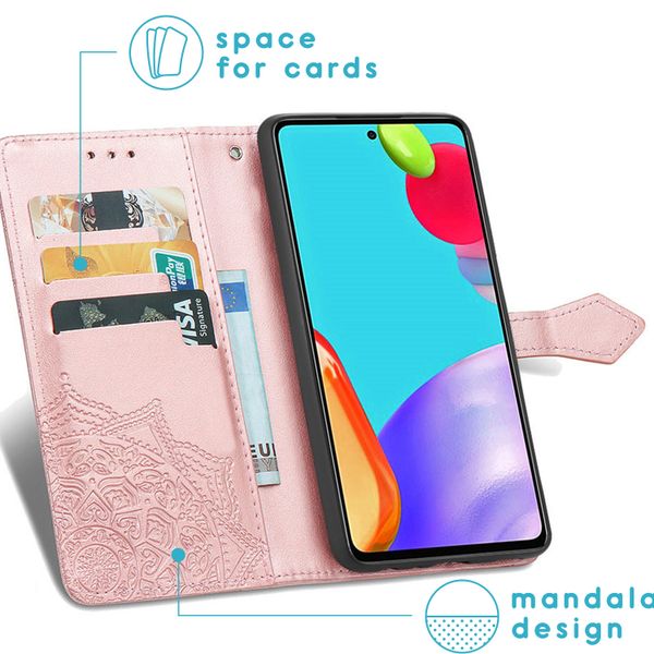 imoshion Mandala Klapphülle Samsung Galaxy A72 - Roségold
