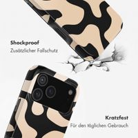 Selencia Vivid Back Cover Apple iPhone 18 Pro Max - Art Wave Black