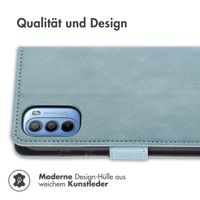 imoshion Luxuriöse Klapphülle Motorola Moto G14 - Hellblau