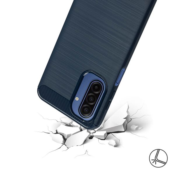 imoshion Brushed Back Cover Samsung Galaxy A17 - Dunkelblau