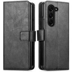 imoshion Luxuriöse Klapphülle Samsung Galaxy Z Fold 5 - Schwarz