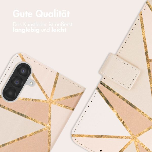 imoshion Design Klapphülle Samsung Galaxy A56 - Beige Graphic