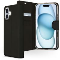 Accezz Wallet TPU Klapphülle für das Apple iPhone 16 Plus - Schwarz