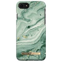 iDeal of Sweden Fashion Back Case Apple iPhone SE (2022 / 2020) / 8 / 7 / 6(s) - Mint Swirl Marble