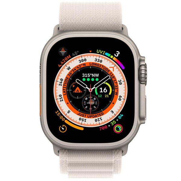 Apple Alpine Loop Armband für  Apple Watch | 44/45/46/49 mm - Größe M - Starlight