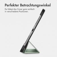 imoshion Trifold Klapphülle Apple iPad 9 (2021) 10.2 Zoll / iPad 8 (2020) 10.2 Zoll / iPad 7 (2019) 10.2 Zoll - Hellgrün