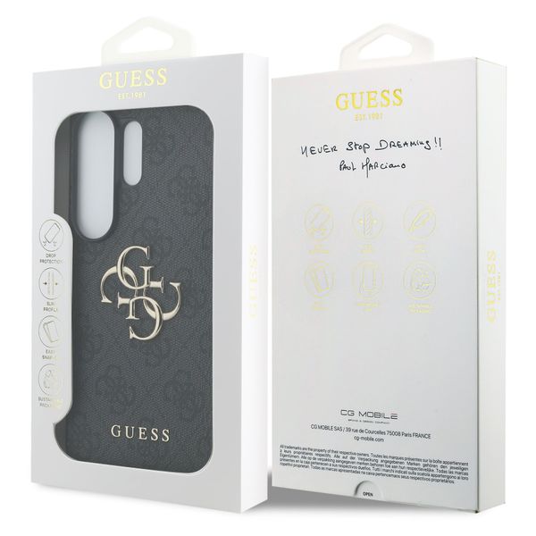 Guess 4G Metal Logo Back Cover Samsung Galaxy S26 Ultra - Schwarz