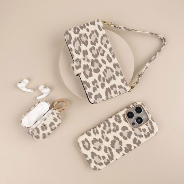 Selencia Sabi Backcover Leopardenmuster mit MagSafe Apple iPhone 16 Pro - Soft Ivory