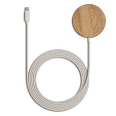 Woodcessories MagPad kabelloses Ladegerät – Geeignet für MagSafe – Eichenholz