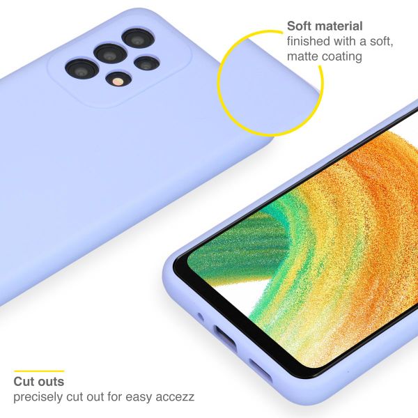 Accezz Liquid Silikoncase für das Samsung Galaxy A33 - Violett