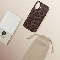 Selencia Sabi Backcover Leopardenmuster mit MagSafe Apple iPhone 17 - Mocha Brown