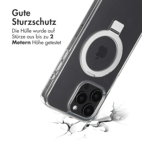 Accezz Ring Stand Backcover mit MagSafe für das iPhone 15 Pro Max - Transparent