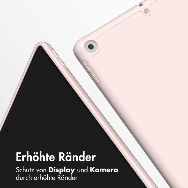 Accezz Smarte Klapphülle aus Silikon Apple iPad 9 (2021) 10.2 Zoll / iPad 8 (2020) 10.2 Zoll / iPad 7 (2019) 10.2 Zoll - Rosa