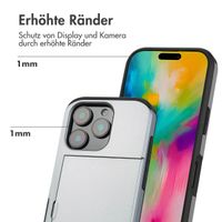imoshion Backcover mit Kartenfach Apple iPhone 16 Pro - Grau