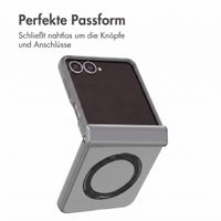 Accezz Color Backcover mit MagSafe und Ringständer Samsung Galaxy Z Flip 8 - Grau