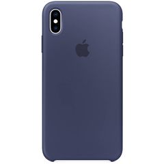 Apple Silikoncase Dunkelblau für das Apple iPhone Xs Max
