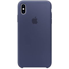 Apple Silikoncase Dunkelblau für das iPhone Xs Max