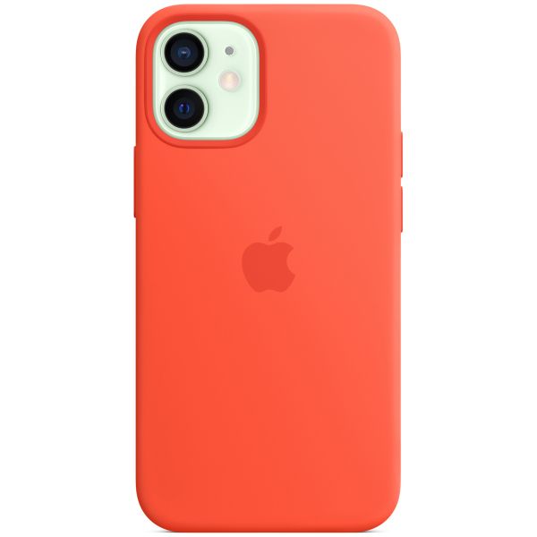 Apple Silikon-Case MagSafe für das Apple iPhone 12 Mini - Electric Orange