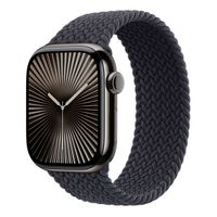 Apple Geflochtenes Solo Loop für das  Apple Watch | 44/45/46/49 mm - Größe 6 - Midnight