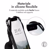 imoshion Silikon-Fahrrad-Handyhalterung - Universal - Schwarz