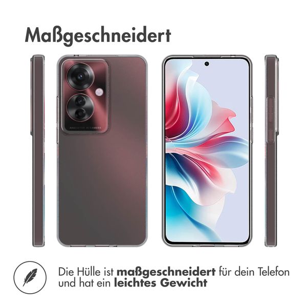 Accezz TPU Clear Cover für das Oppo Reno 11 F - Transparent
