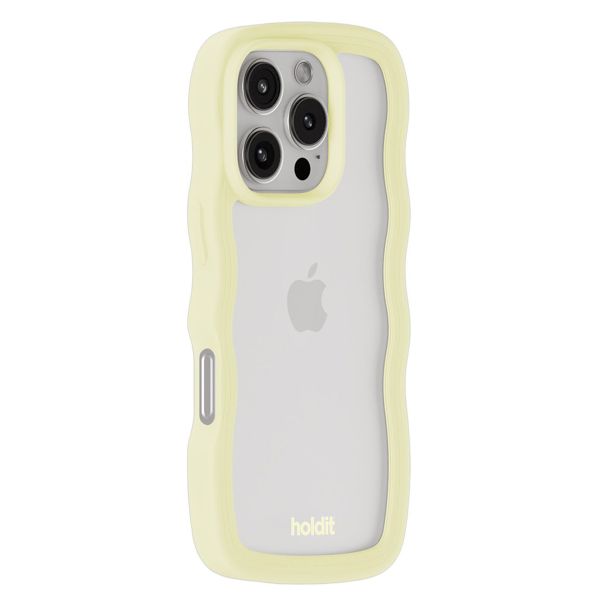 Holdit Wavy Case für das iPhone 16 Pro Max - Lemonade