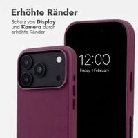 Accezz MagSafe Leather Backcover Apple iPhone 18 Pro / 17 Pro - Heath Purple