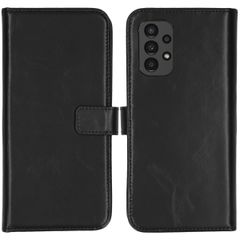 Selencia Echtleder Klapphülle Samsung Galaxy A13 (4G) - Schwarz