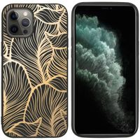 imoshion Design Hülle für das Apple iPhone 12 Pro Max - Blätter / Schwarz