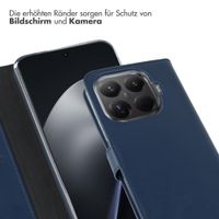 Selencia Echtleder Klapphülle Xiaomi 15T Pro - Dunkelblau